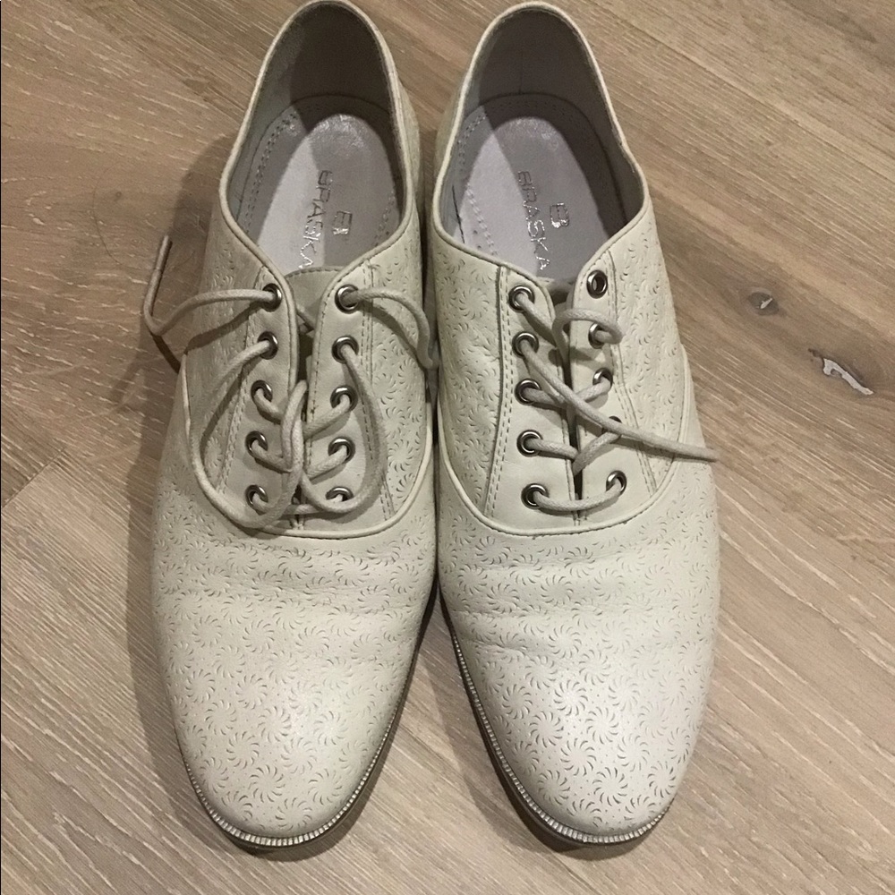 Lace up Dress Low Flat Heel Shoes